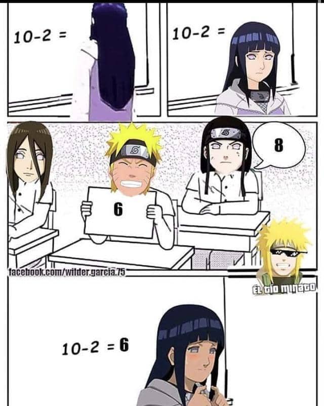 meme Naruto tentang matematika