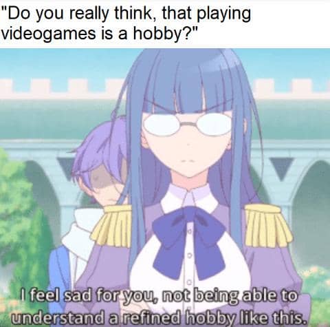 meme anime tentang video game