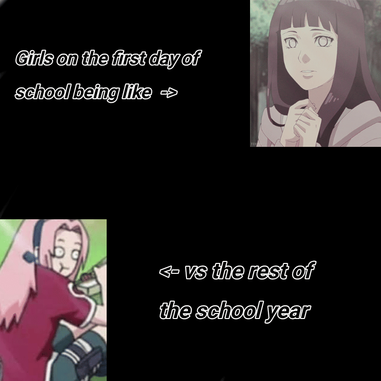 meme Naruto tentang sekolah