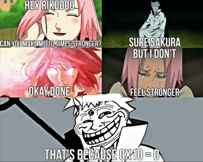 meme Naruto tentang matematika