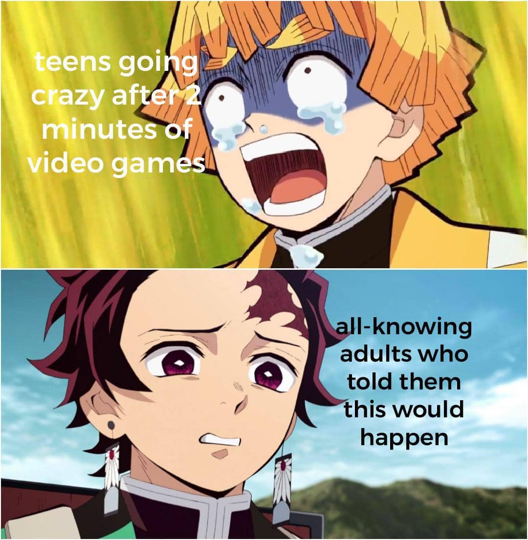 meme anime tentang video game