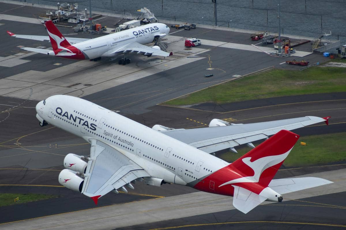 Ilustrasi maskapai Qantas di Bandara Sydney, Australia. (unsplash.com/David Syphers)