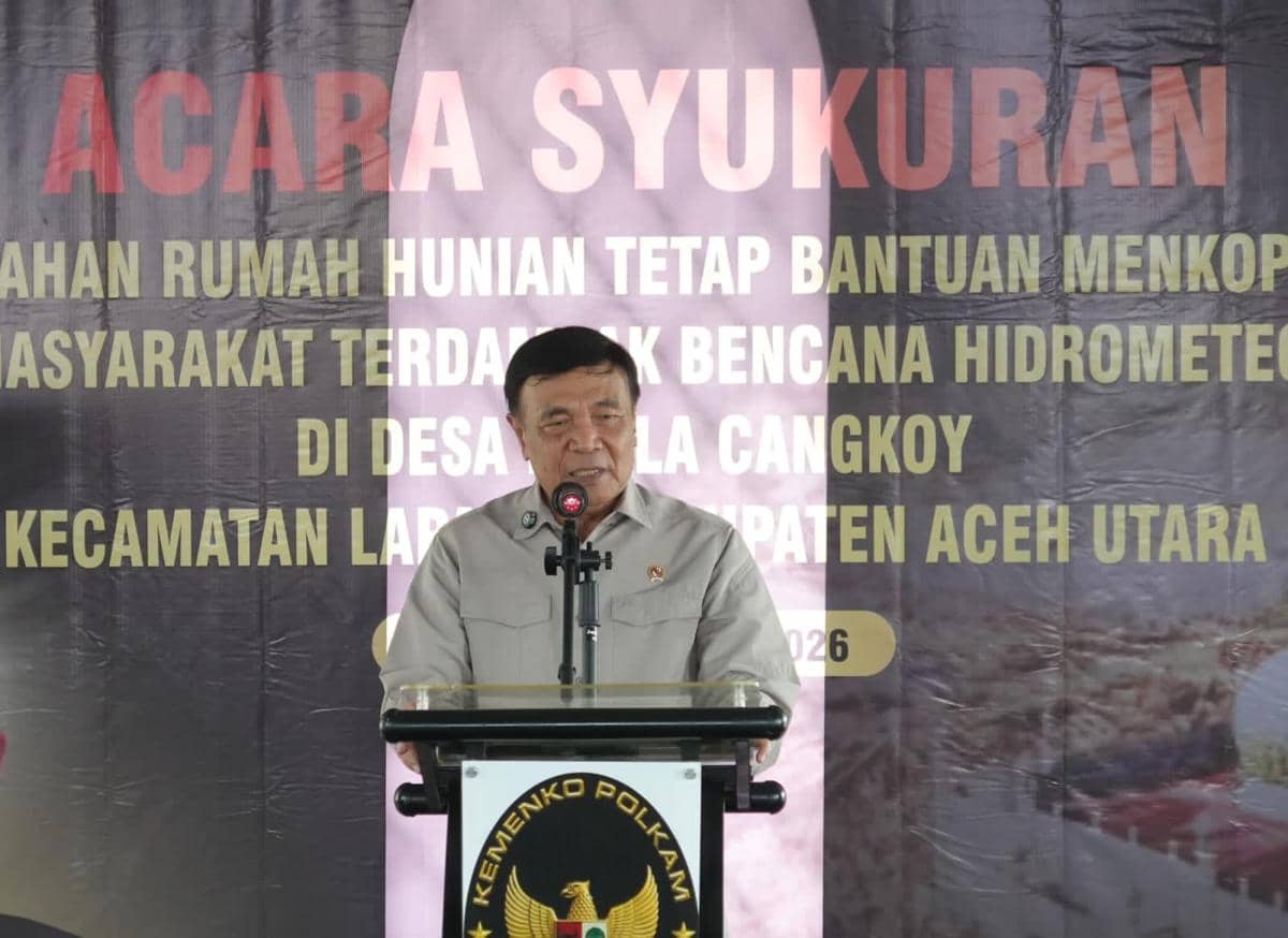 Pesan Menko Djamari: Hormati Simbol Negara dan Jaga Perdamaian Aceh