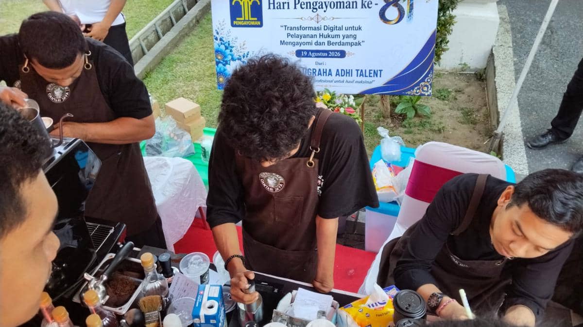 Dari Barista Hingga Hak Cipta, Difel Café Berdaya Bersama Kemenkum Bali
