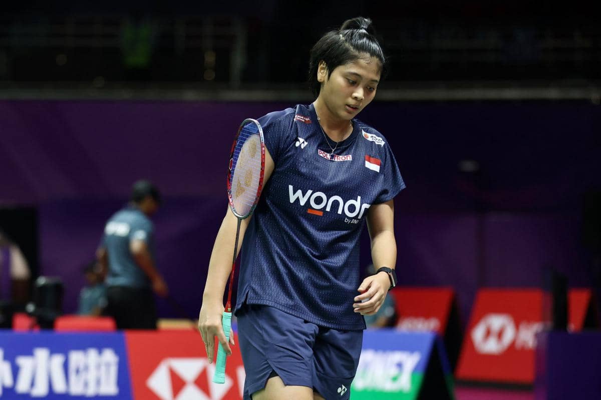 Langkah debut tunggal putri muda Indonesia, Thalita Ramadhani Wiryawan terhenti di 32 besar Kejuaraan Dunia Bulu Tangkis 2026. (Dok. PP PBSI