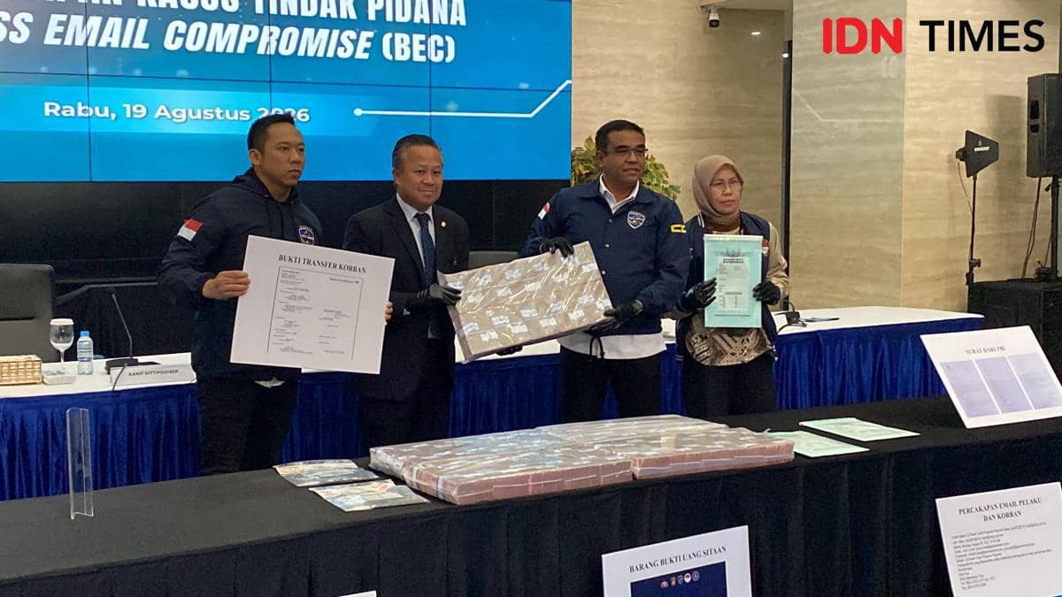 Bareskrim dan FBI Bongkar Peretasan Email Perusahaan AS, Kerugian Rp6,3 Miliar