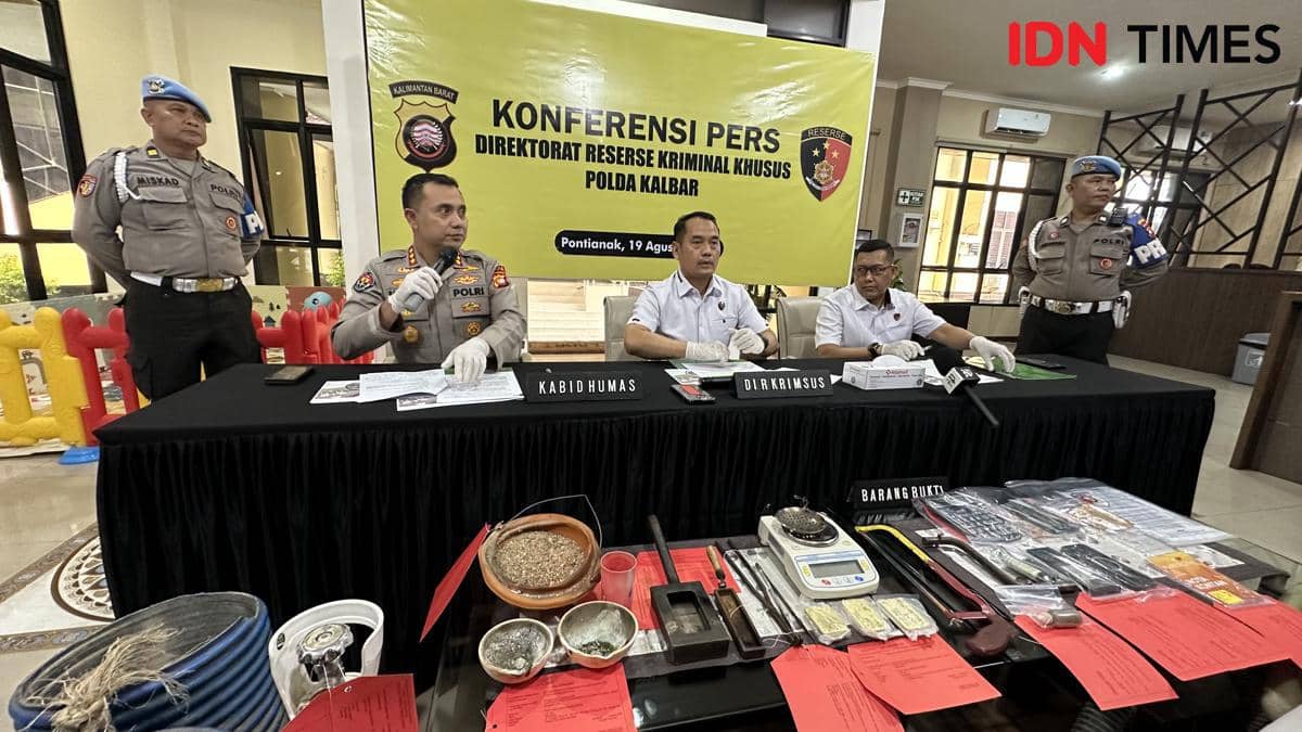 Anggota Dewan Kalbar Jadi Tersangka PETI, Bawa Emas Rp6,2 Miliar
