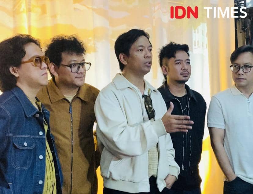Potret personel band D’MASIV saat berada di COMA, M Bloc Space, Jakarta Selatan, pada Rabu, 19 Agustus 2026.