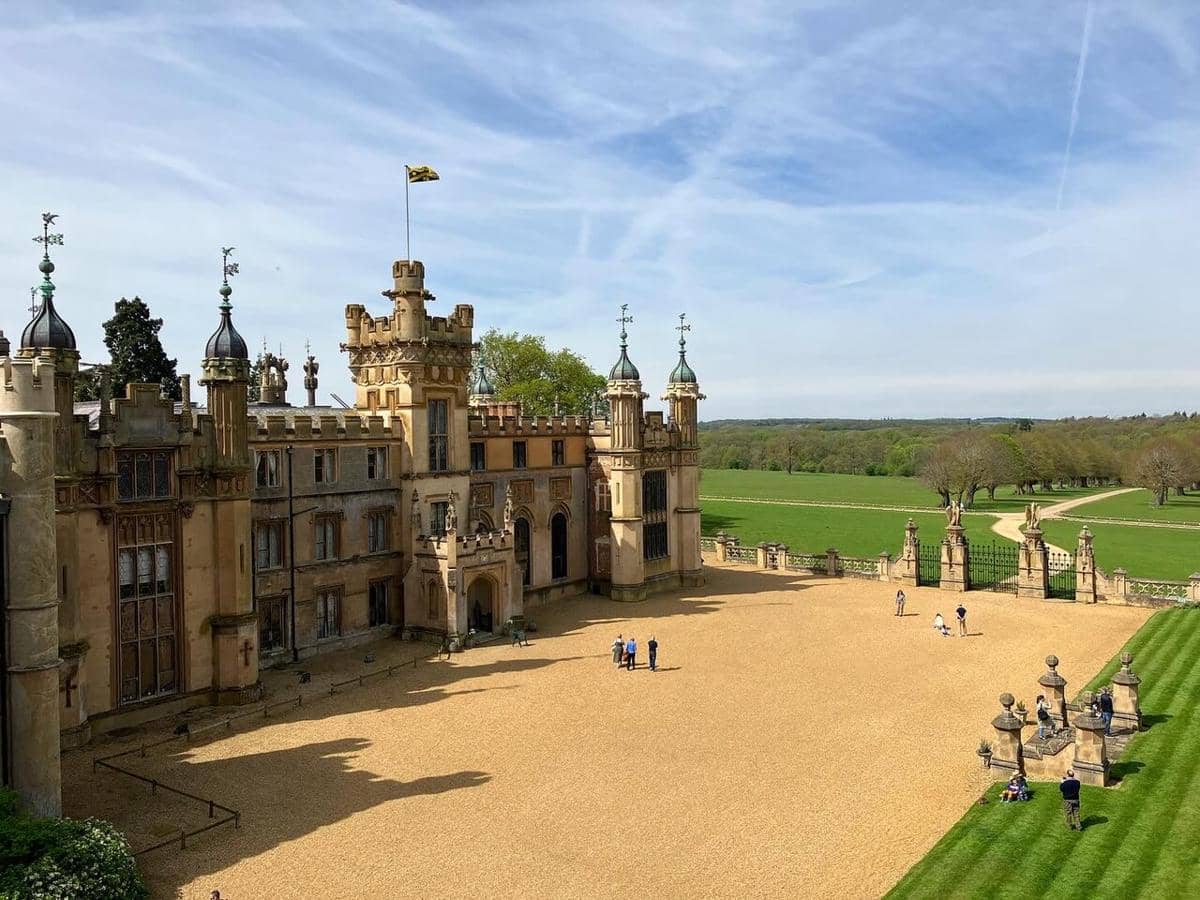 Knebworth House di Hertfordshire, Inggris.