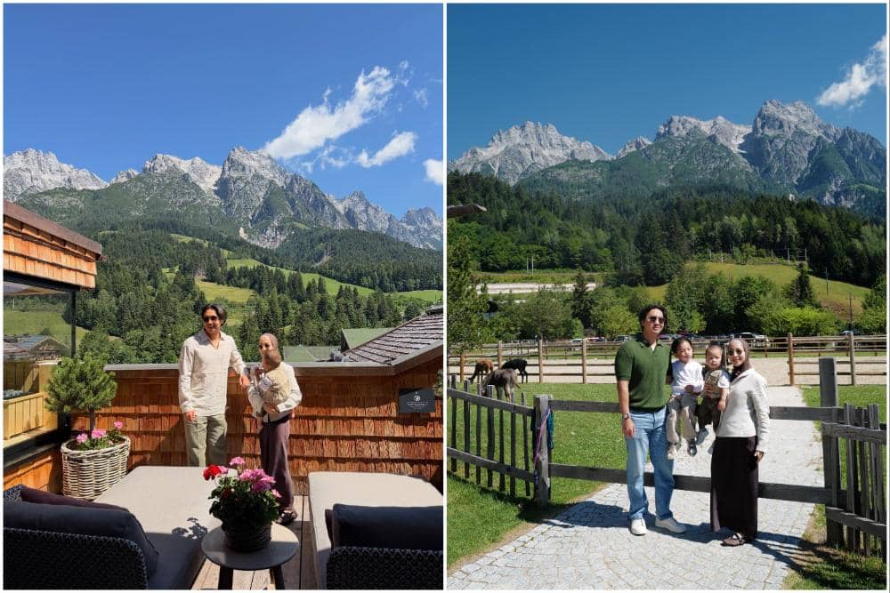 10 Potret Keluarga Nikita Willy Liburan di Leogang, Austria