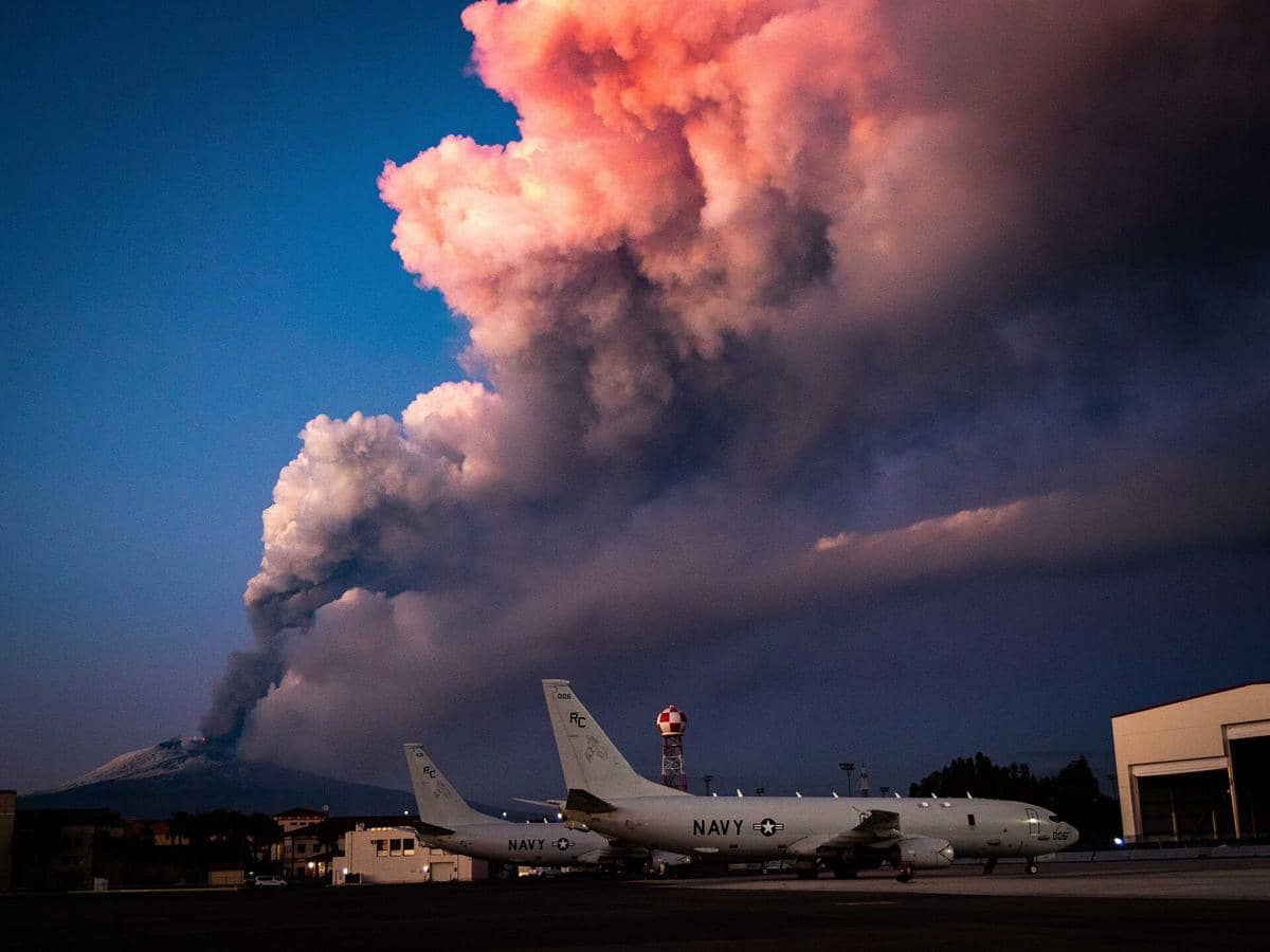 Erupsi Gunung Etna pada 2021.