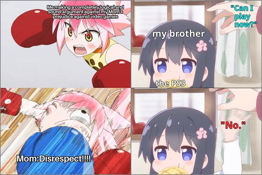 8 Meme Anime tentang Video Game, Dianggap Hobi yang Gak Baik?