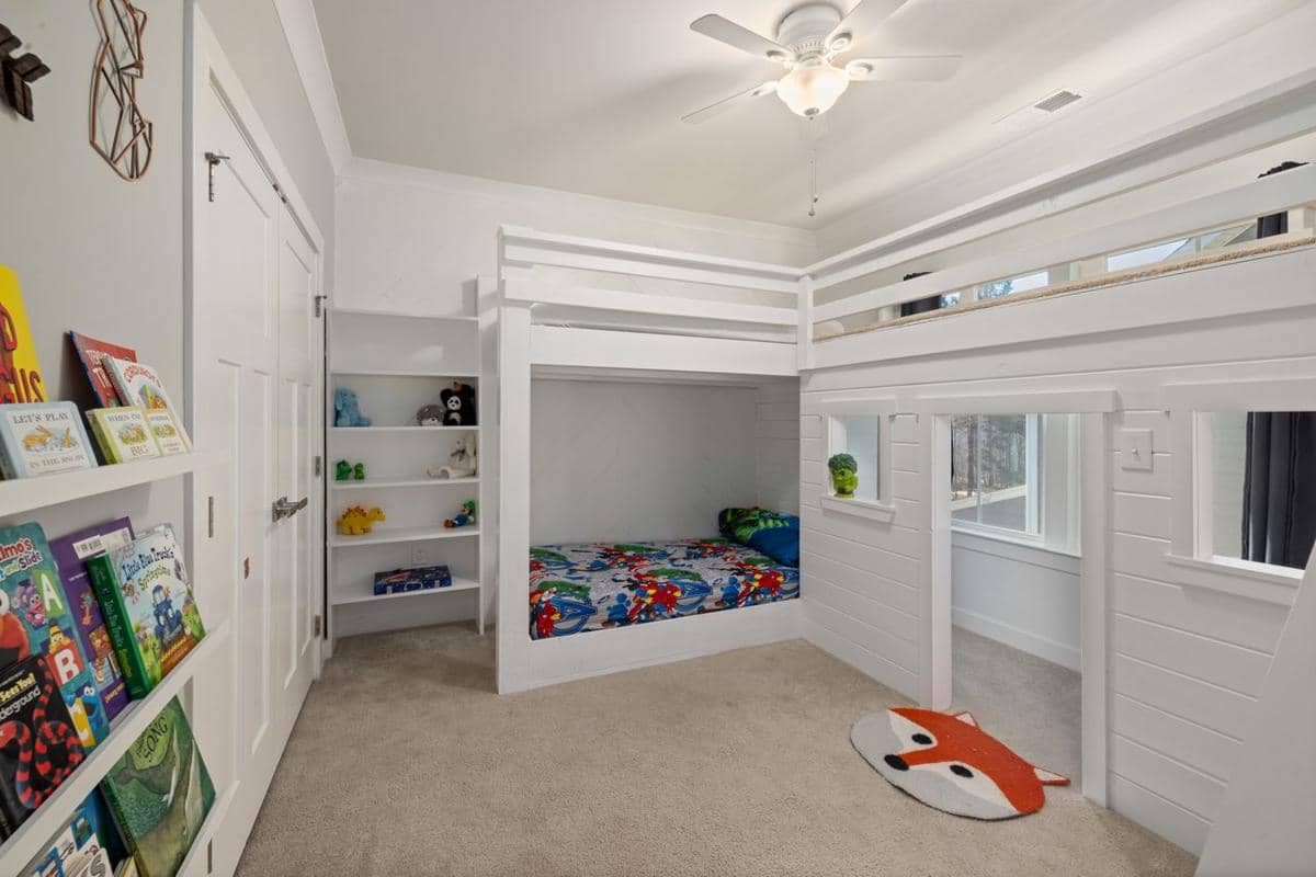 ilustrasi dekorasi kasur loft bed