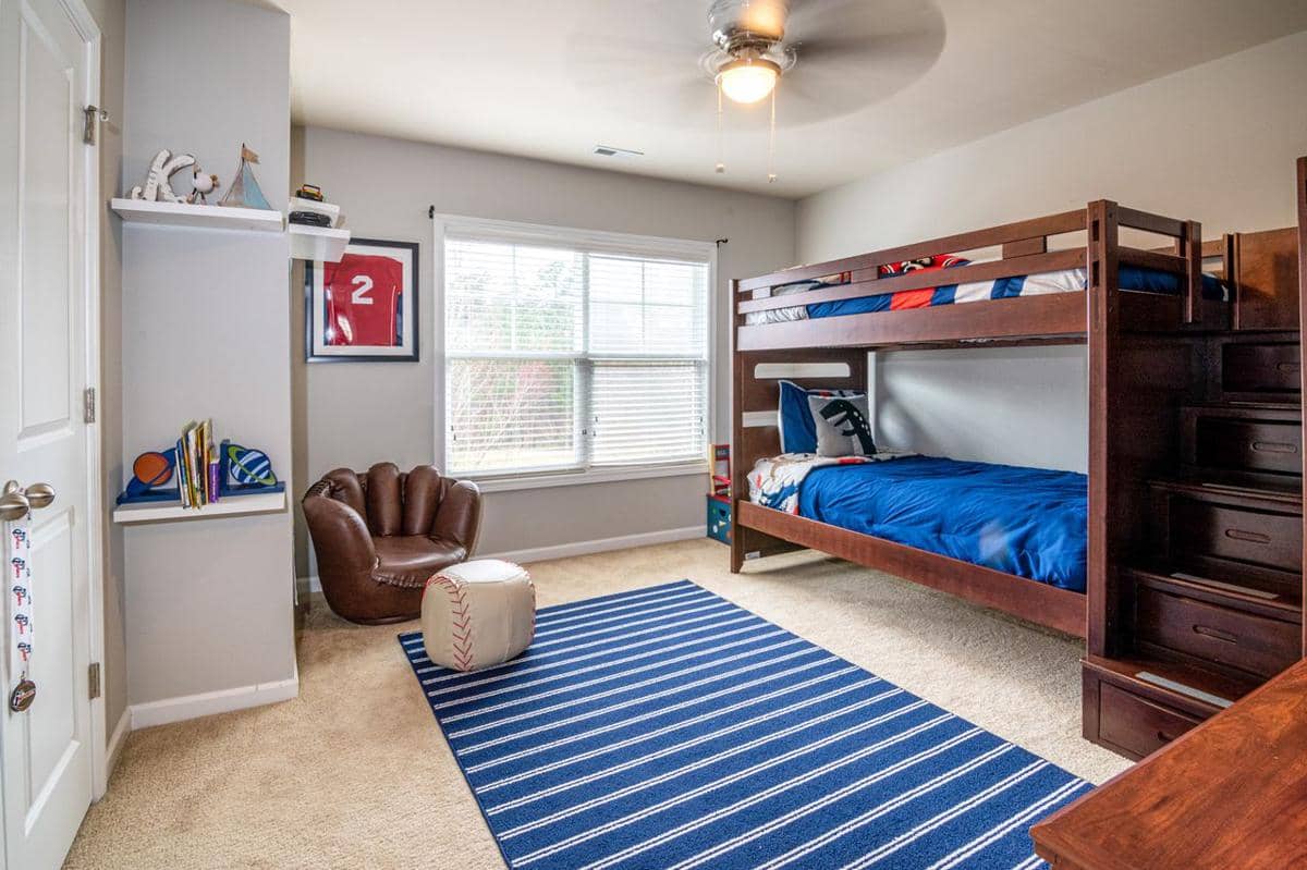 ilustrasi kasur loft bed anak cowok