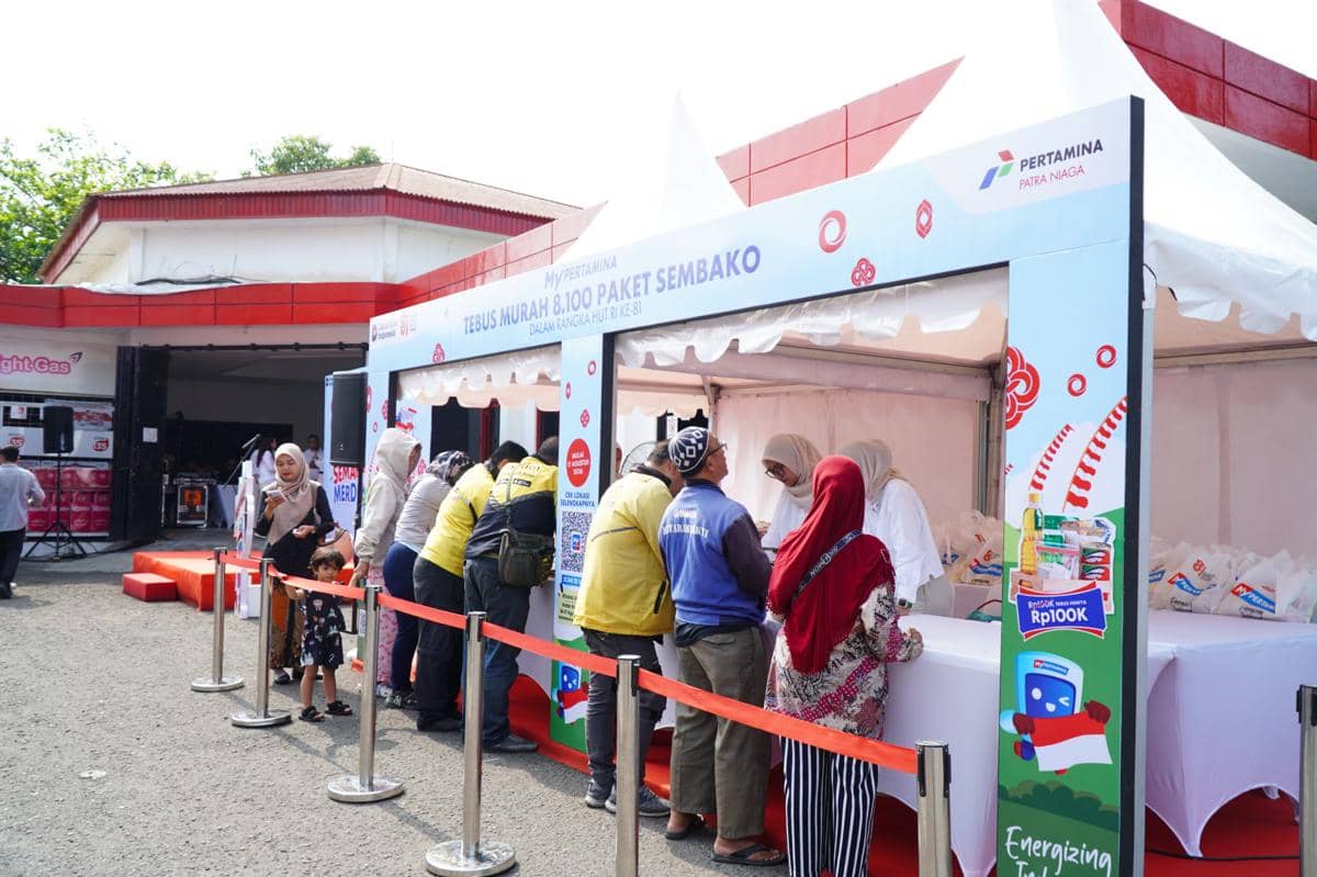 Rayakan HUT ke-81 RI, Pertamina Gelar Tebus Murah Sembako di 7 SPBU Jateng DIY