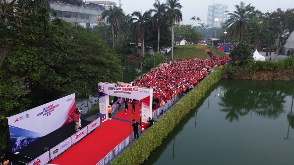 Dokumentasi pelaksanaan Great Eastern Women's Run Indonesia 2026, ajang lari perempuan yang telah tuntas diselenggarakan.
