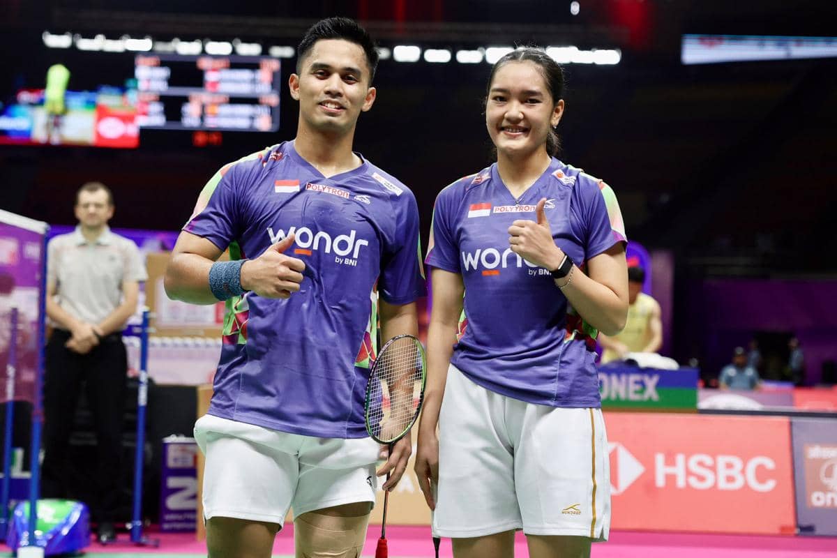 Amri Syahnawi/Nita Violina Marwah mengunci kemenangan pertama di Kejuaraan Dunia Bulu Tangkis 2026.