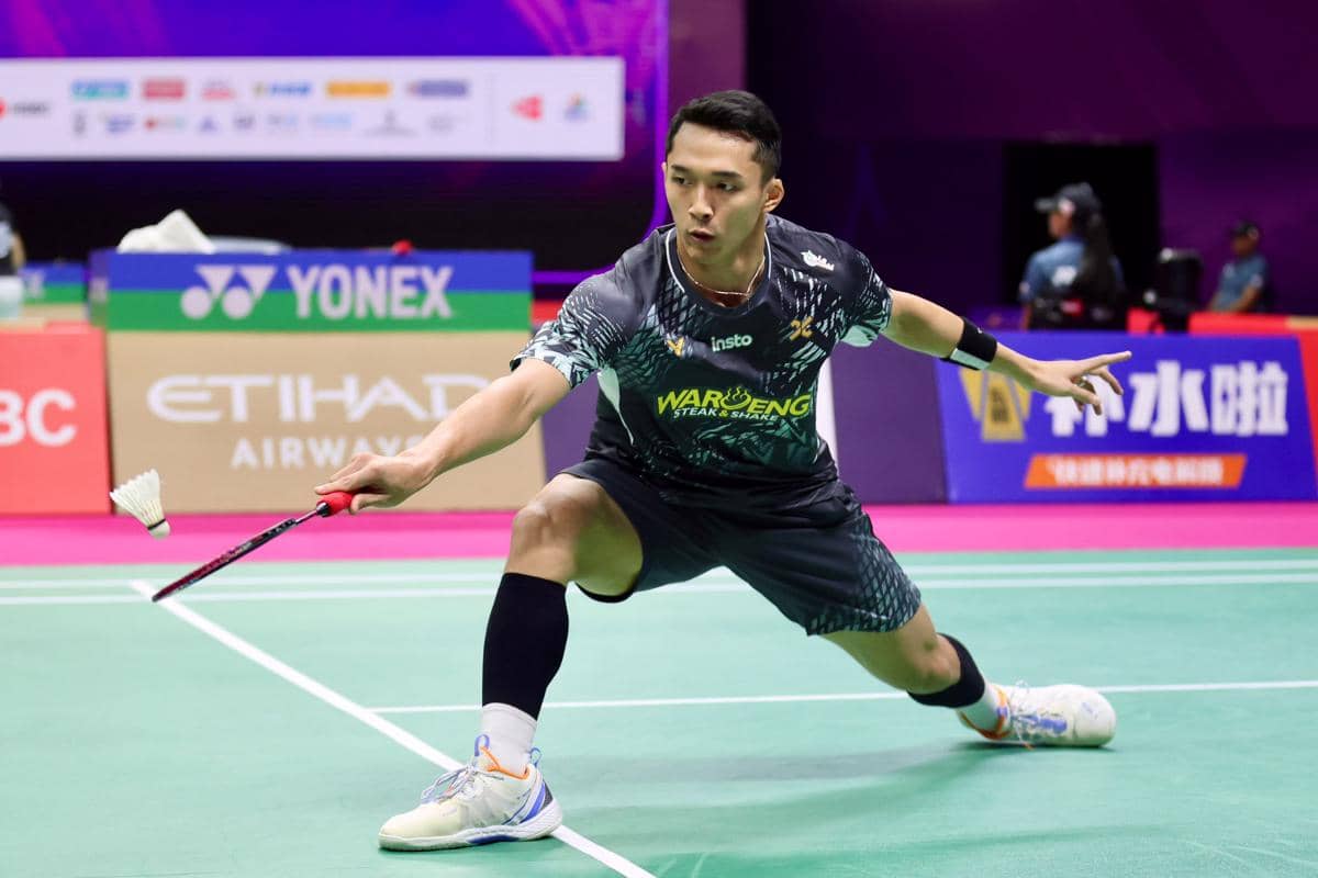 Jonatan Christie susah payah menembus 16 besar Kejuaraan Dunia Bulu Tangkis 2026. 