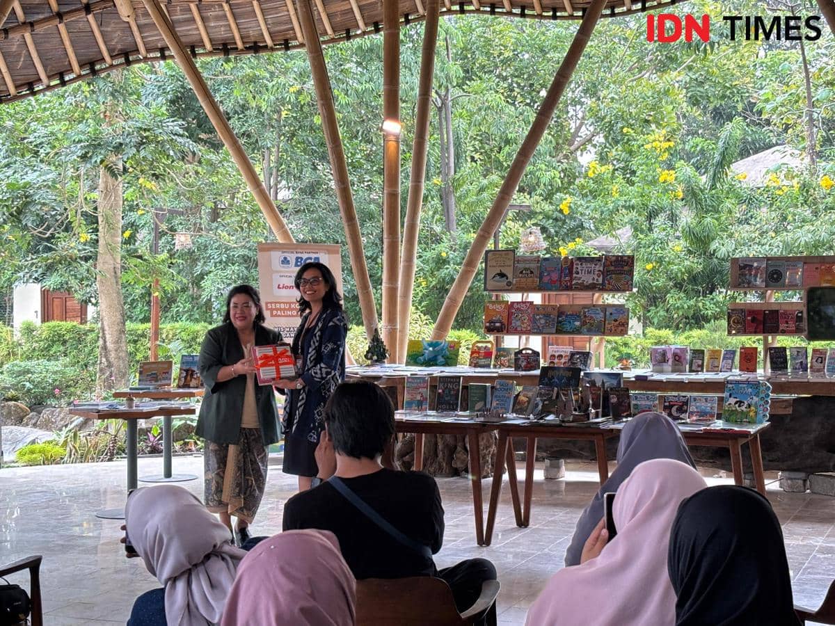 Jumpa pers Big Bad Wolf Books (BBW) 2026, di Sleman, Rabu (19/8/2026). (IDN Times/Herlambang Jati Kusumo)
