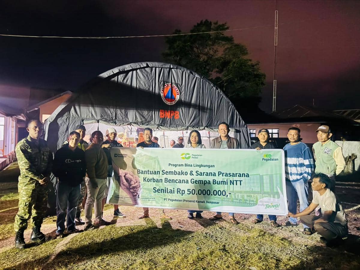 Program Pegadaian Peduli Salurkan Bantuan Tanggap Darurat Gempa NTT