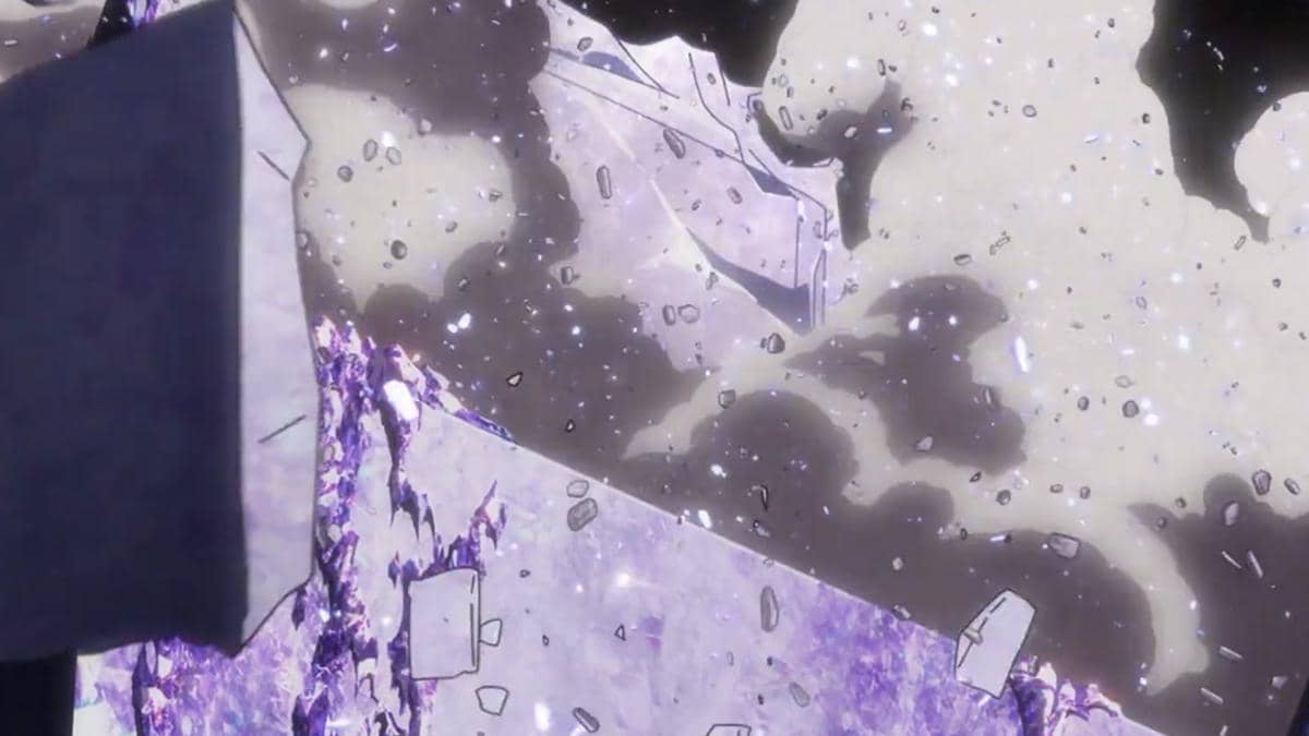 Serangan es Hitsugaya membekukan dan mematahkan Hoffnung dalam pertarungan sengit Bleach TYBW Part 4.