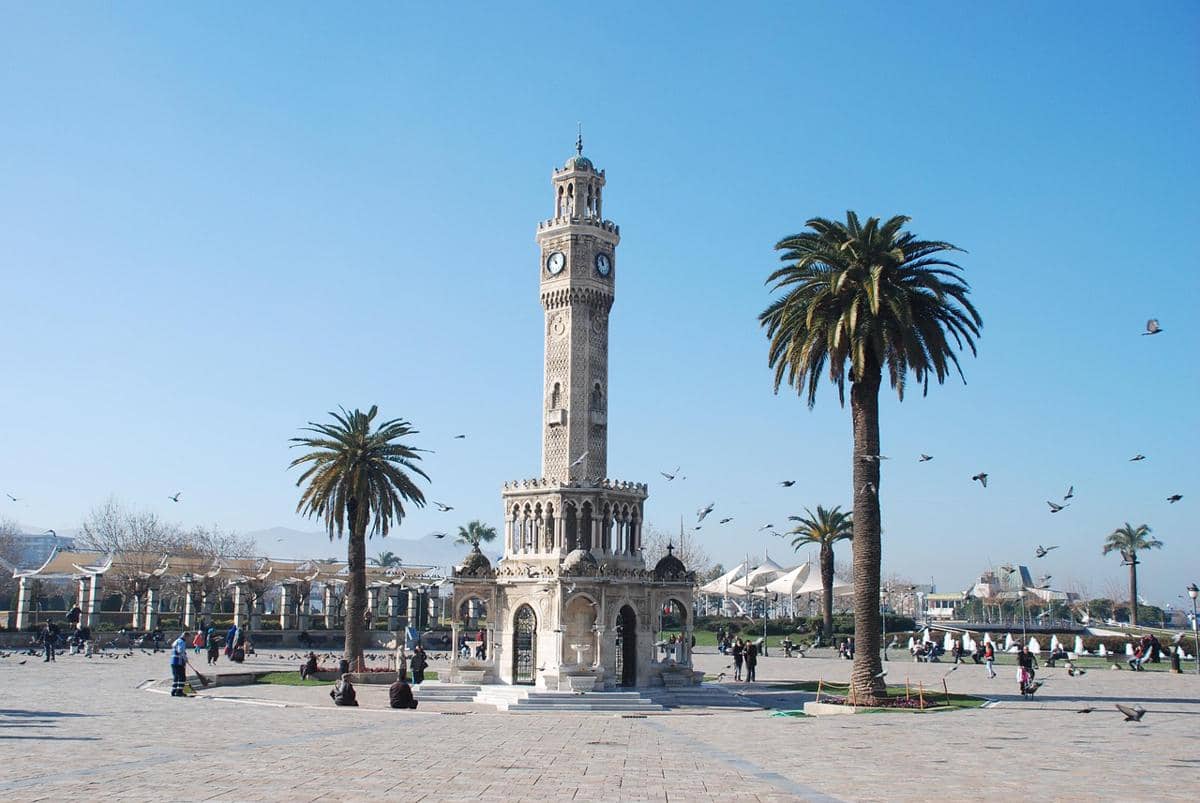 Potret kota Izmir di Turki yang memperlihatkan suasana kawasan perkotaan di wilayah pesisir Aegea Turki.
