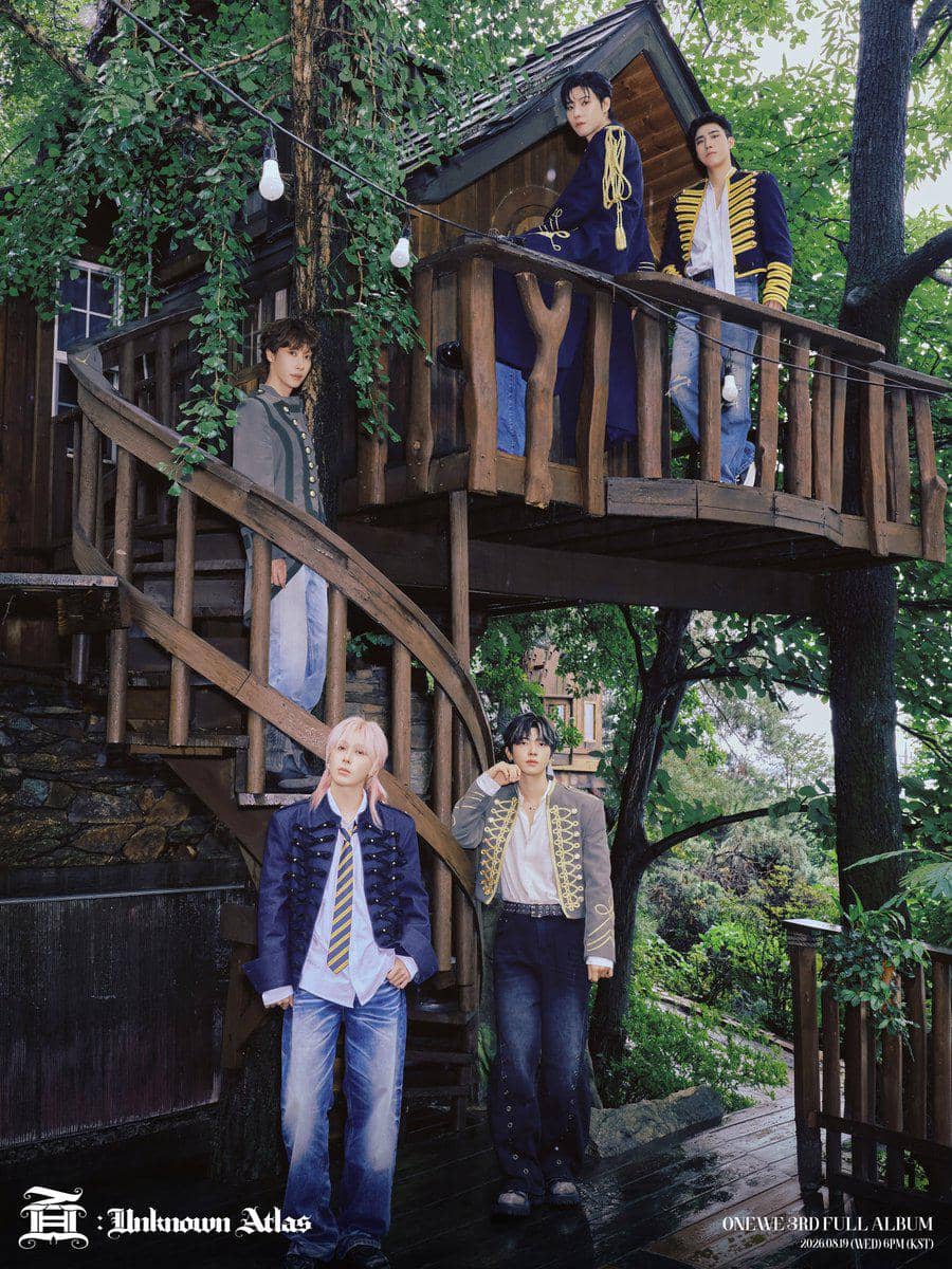 potret ONEWE dalam foto konsep album 面 : Unknown Atlas