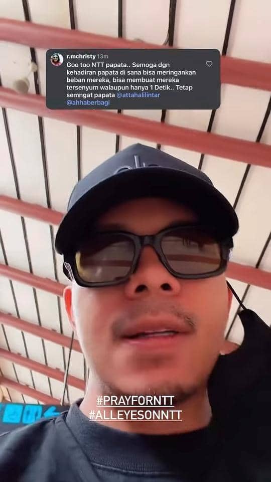 Atta Halilintar jadi relawan bencana gempa bumi di NTT