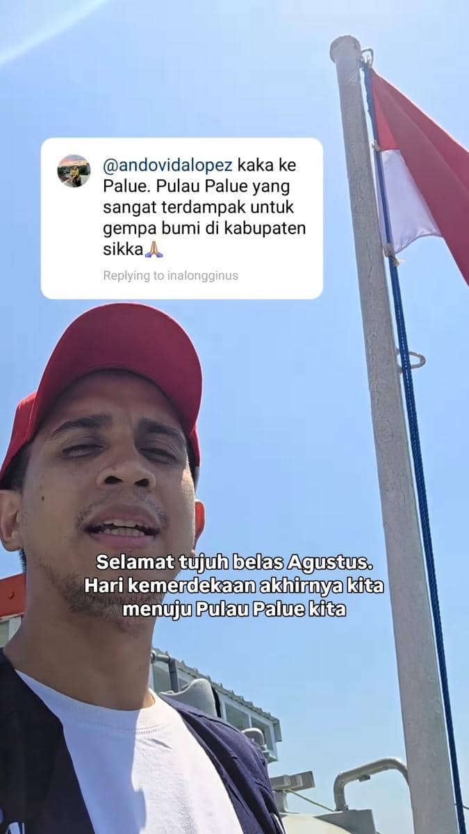 Andovi da Lopez jadi relawan bencana gempa bumi di NTT