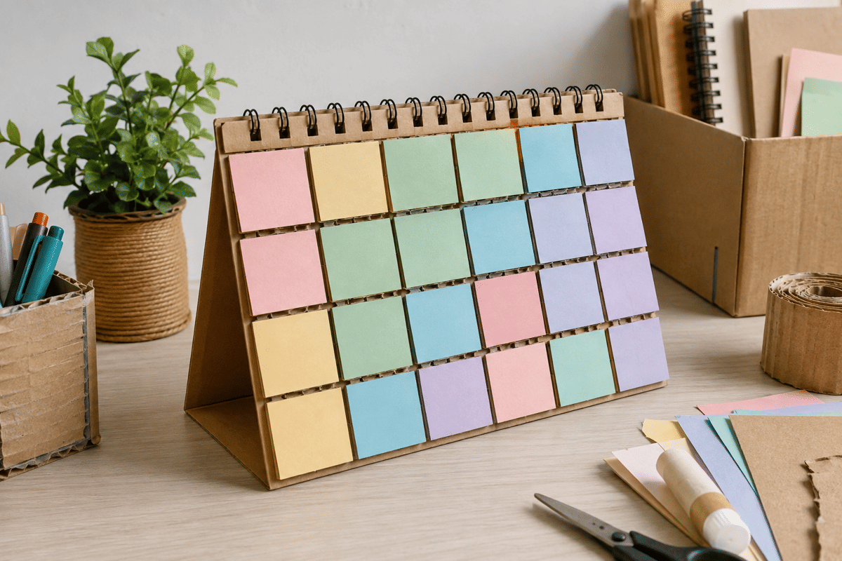 DIY Kalender Meja dari Barang Bekas untuk Bikin Hidup Lebih Teratur