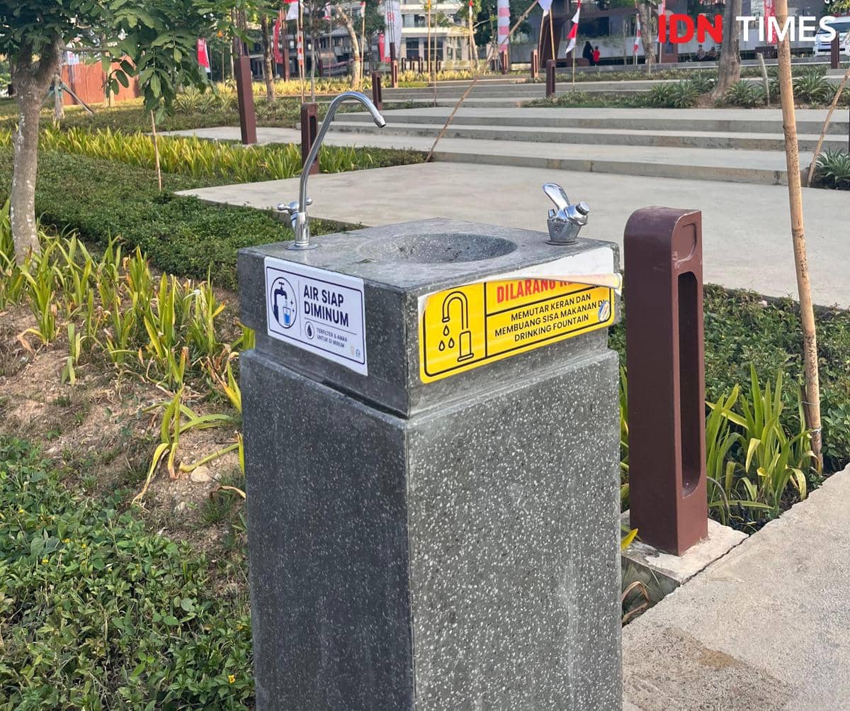 Potret tap water di IKN, Kalimantan Timur