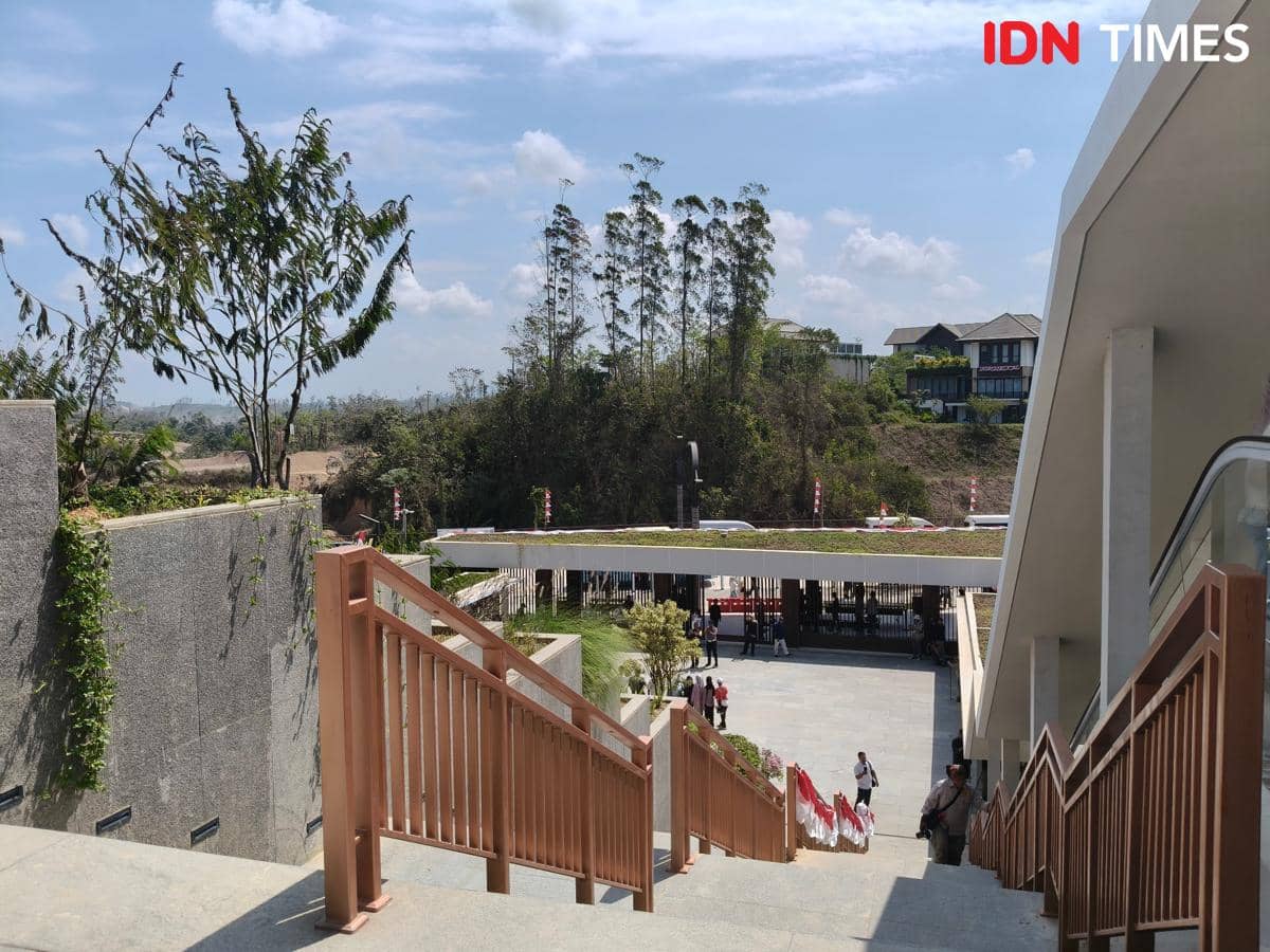 Potret tangga di Istana Wakil Presiden di IKN, Kalimantan Timur