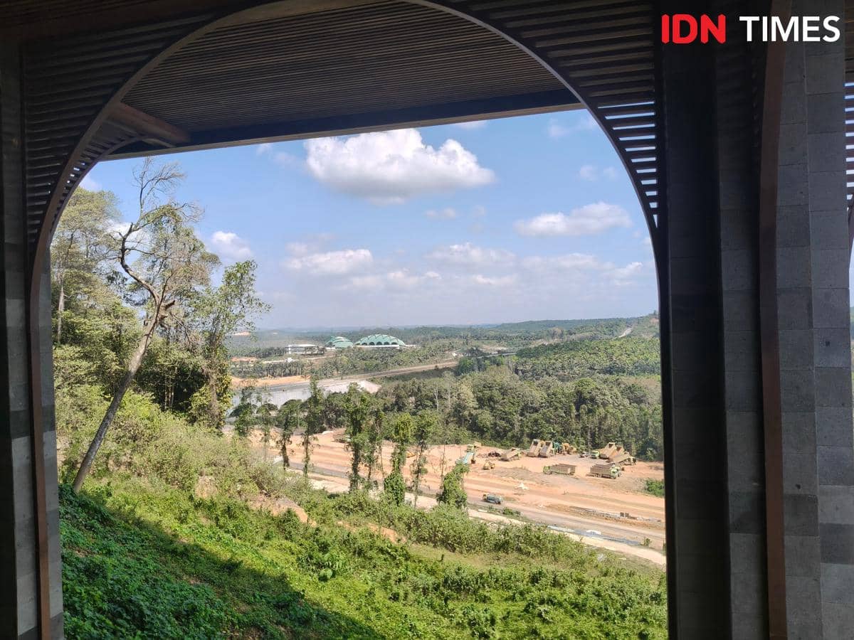 Potret pemandangan di Istana Wakil Presiden di IKN, Kalimantan Timur