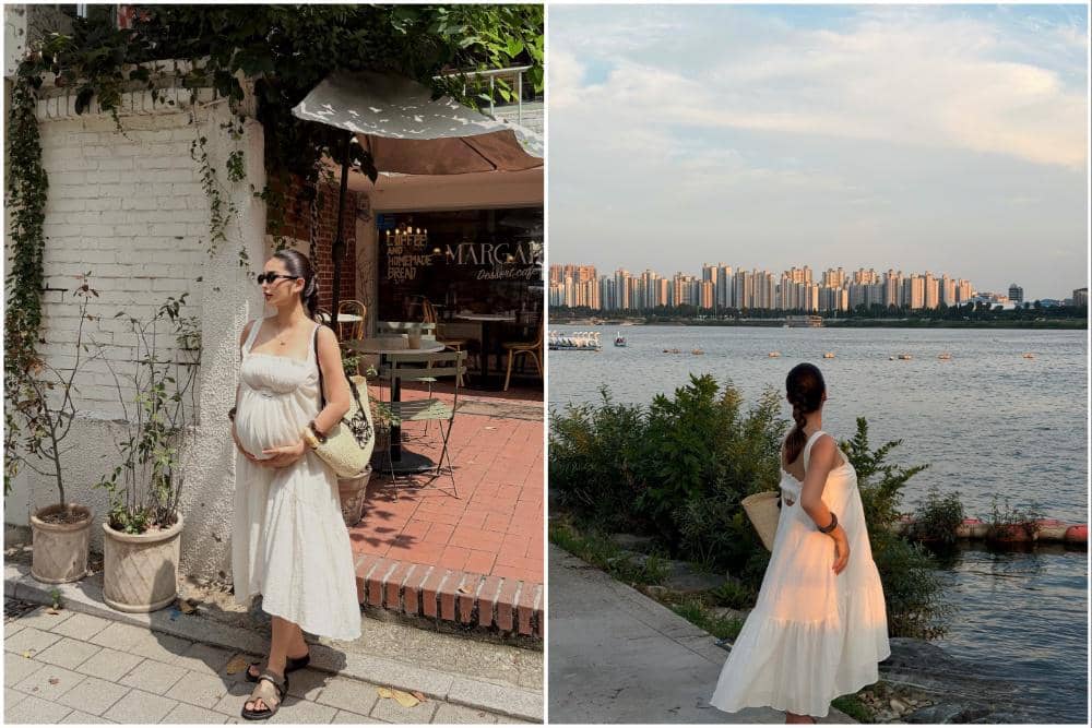 10 Potret Debi Sagita Babymoon di Korea Selatan, Memesona!