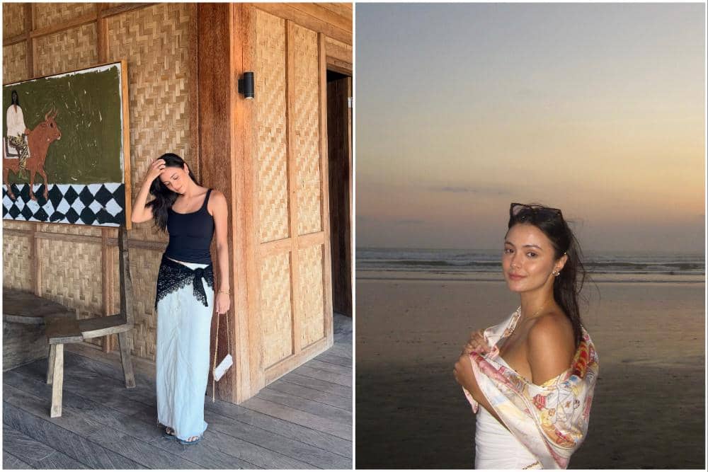 10 Potret Amanda Rawles Liburan di Bali, Menikmati Sunset