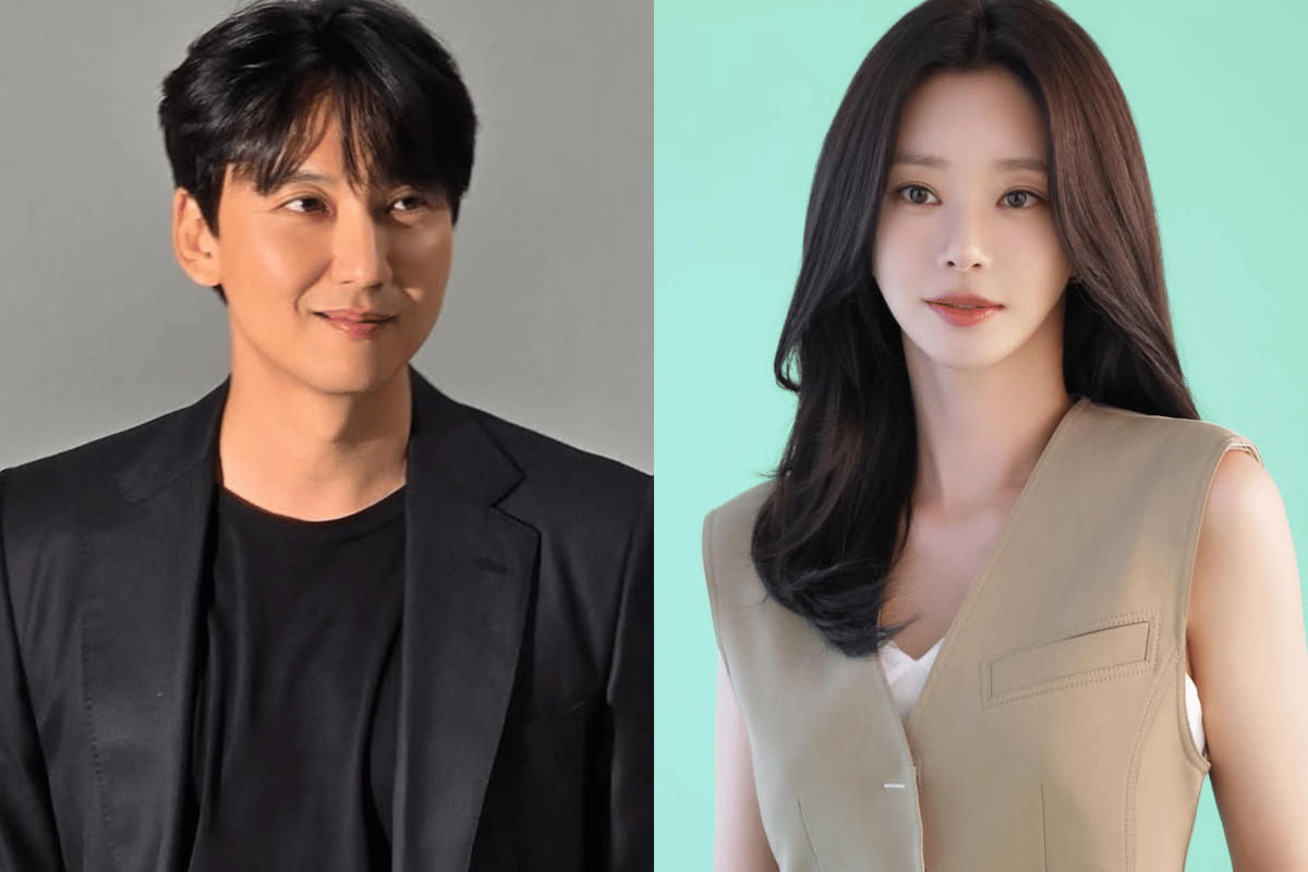 Kolase potret aktor Kim Nam Gil dan aktris Lee Joo Bin dengan latar berbeda dalam unggahan Instagram.