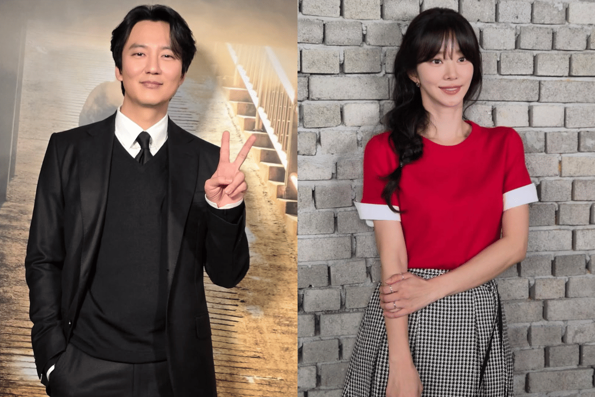 Kolase potret aktor Kim Nam Gil dan aktris Lee Joo Bin dari unggahan Instagram masing-masing.