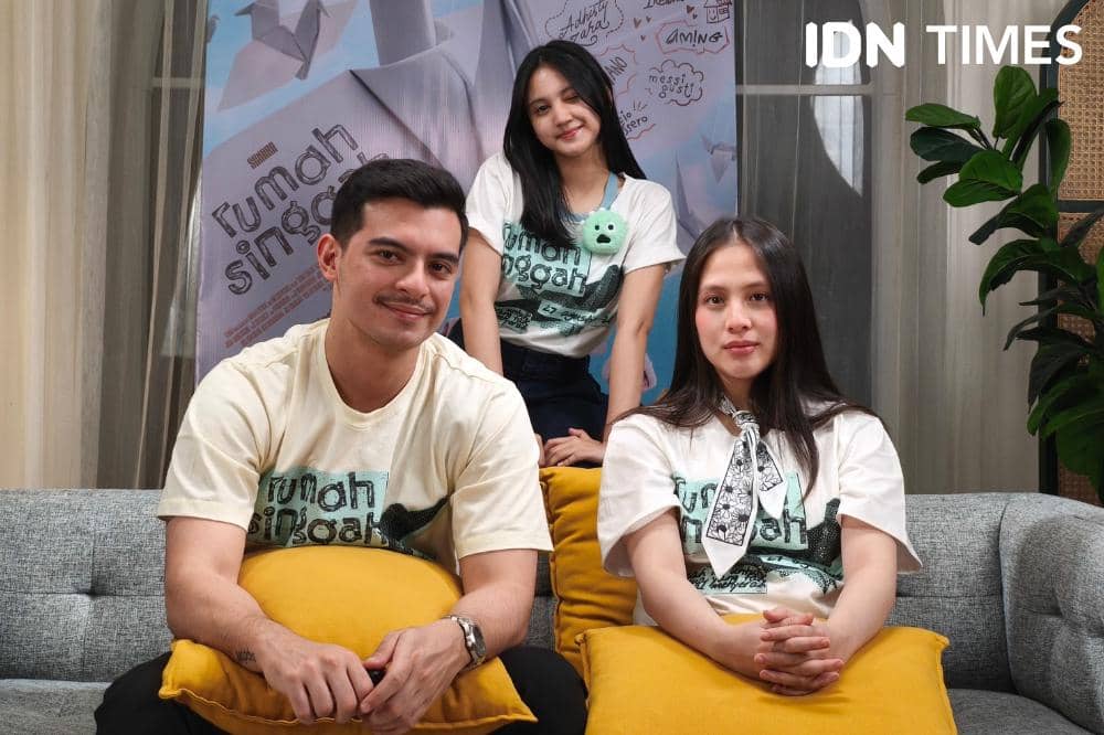 Potret Zara Adhisty, Ciccio Manassero, dan Messi Gusti dijumpai di Jakarta Selatan, Selasa (28/7/2026) (IDN Times/Juan Dwi)