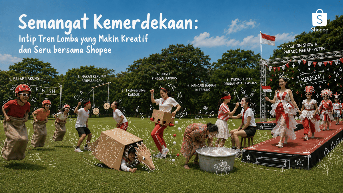Rayakan Kemerdekaan, Ini Tren Lomba yang Kreatif & Seru bersama Shopee