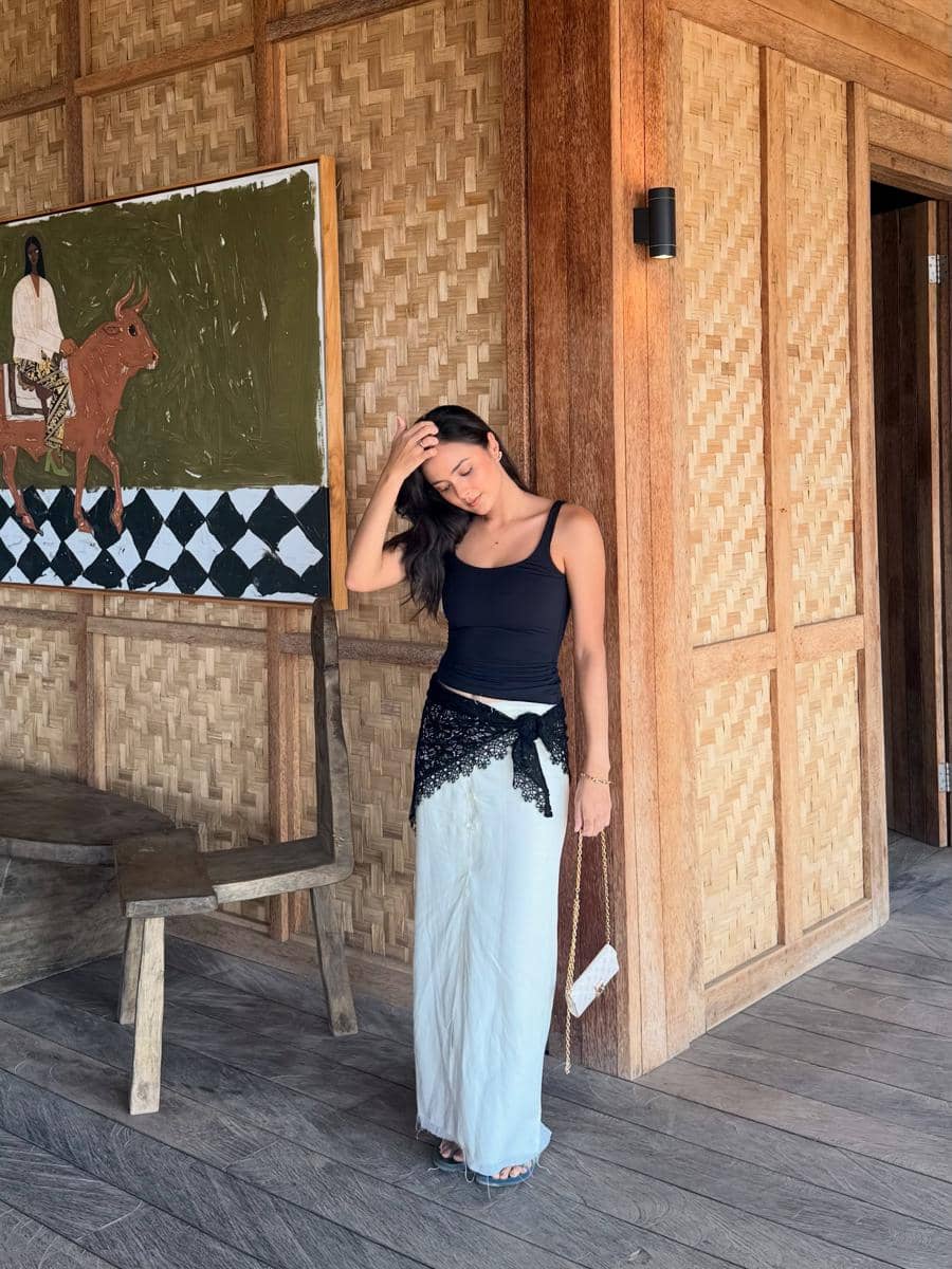 Amanda Rawles saat liburan di Bali