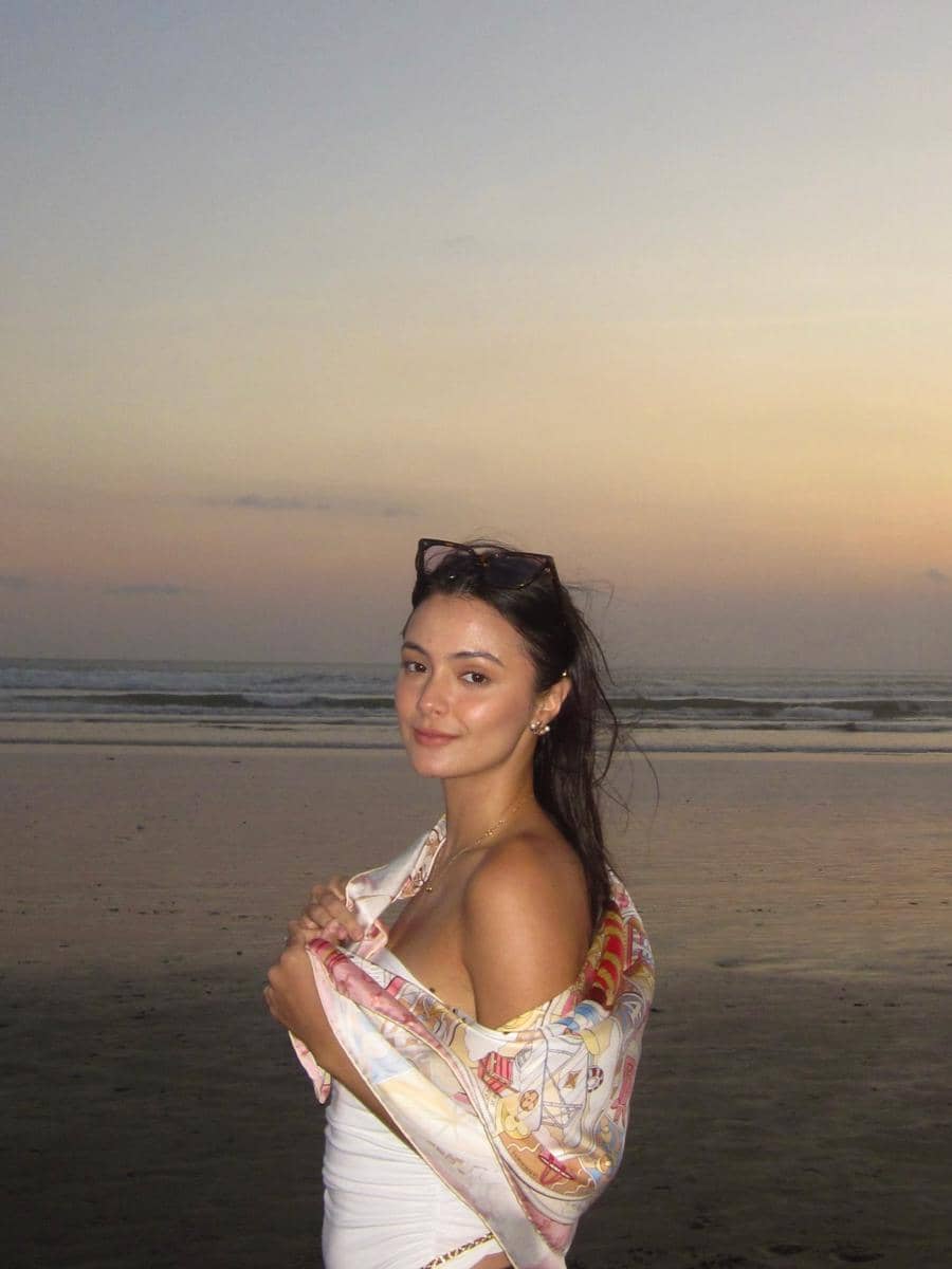 Amanda Rawles saat liburan di Bali