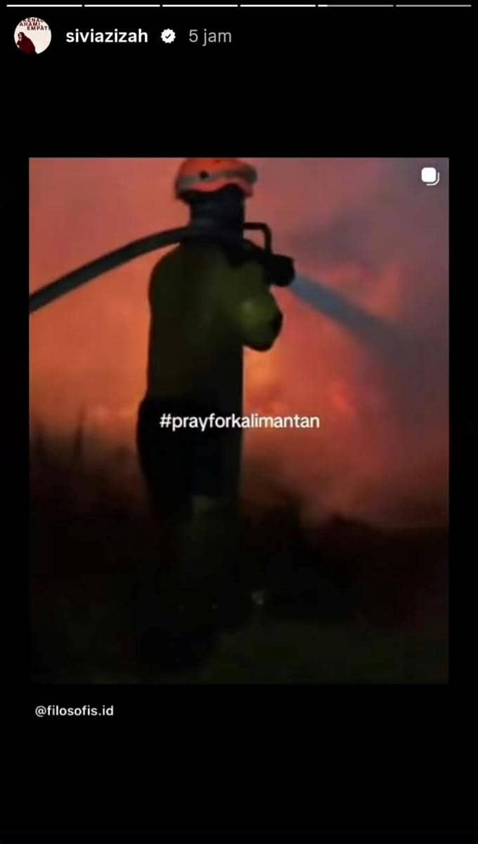 Sivia Azizah suarakan kebakaran di Kalimantan