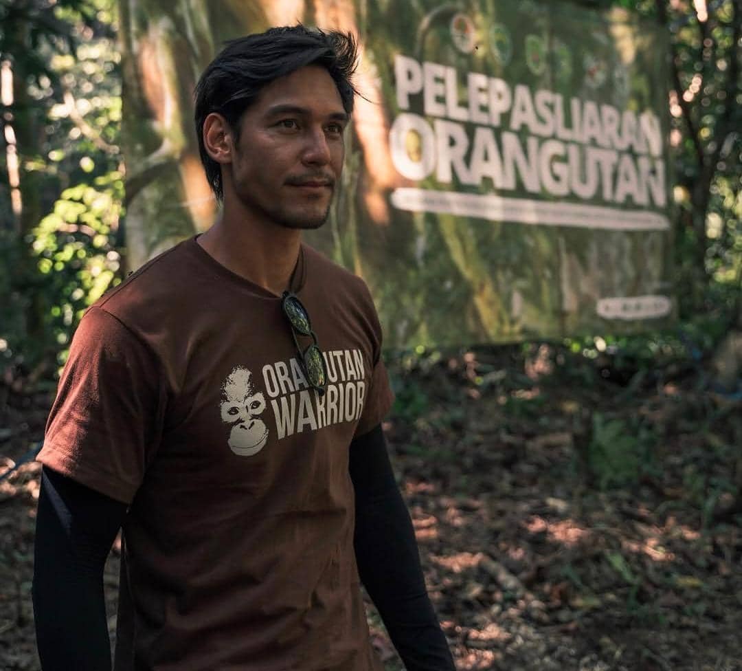 potret Richard Kyle Ikut pelepasliaran orangutan di TNBBBR, Kalteng