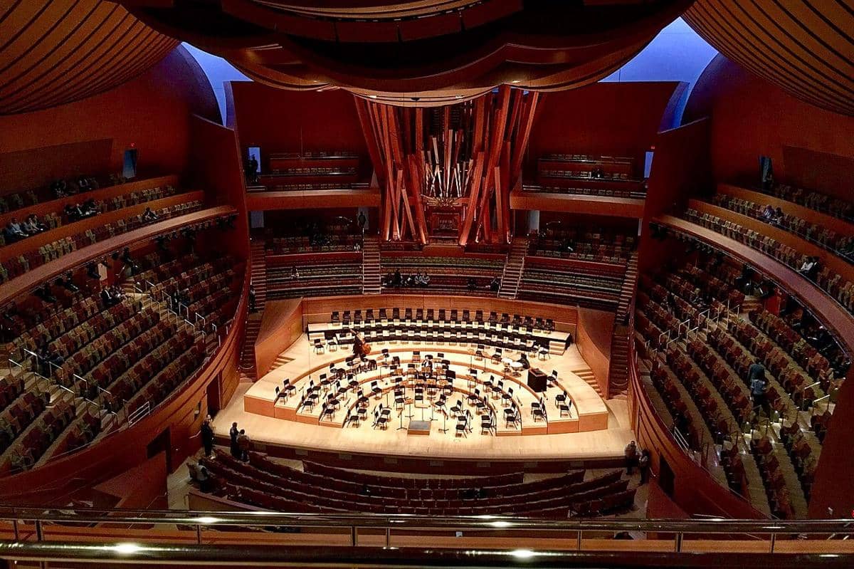 konsep Vineyard Style di Walt Disney Concert Hall