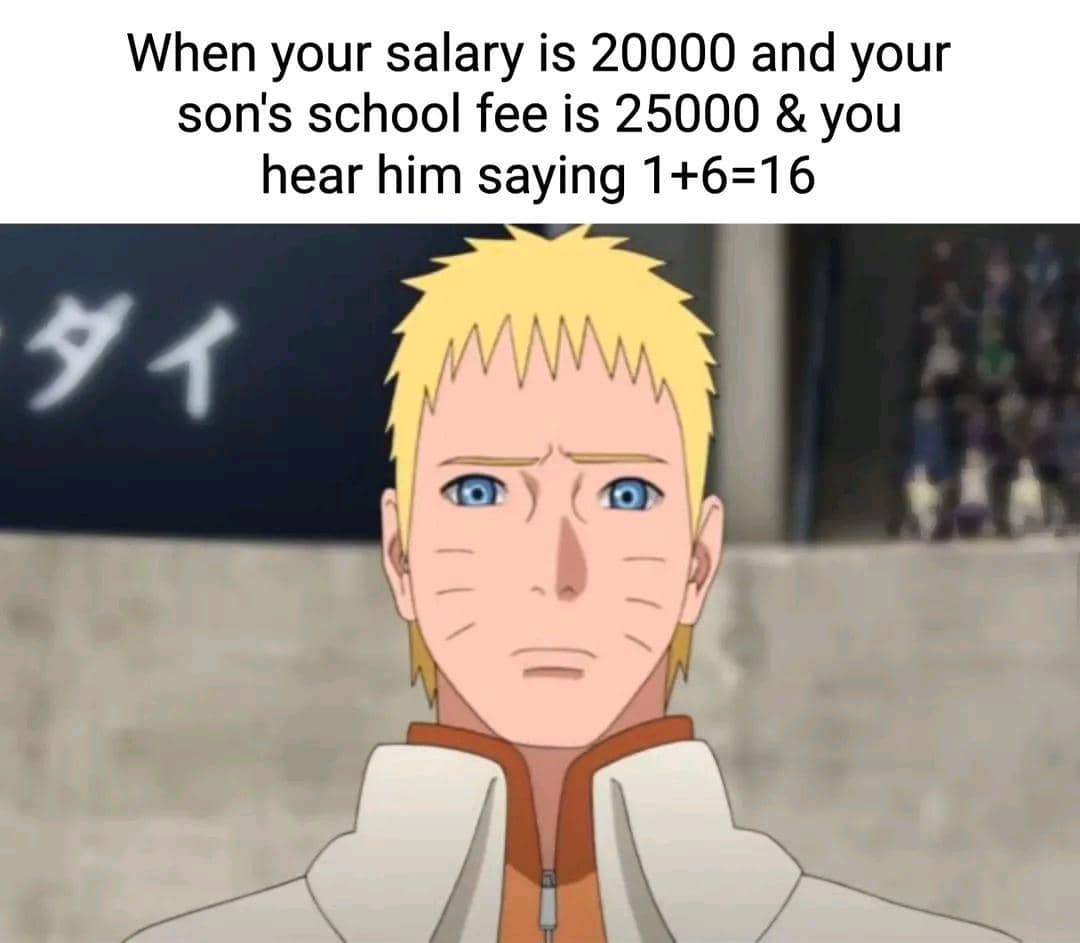 meme Naruto tentang kekecewaan