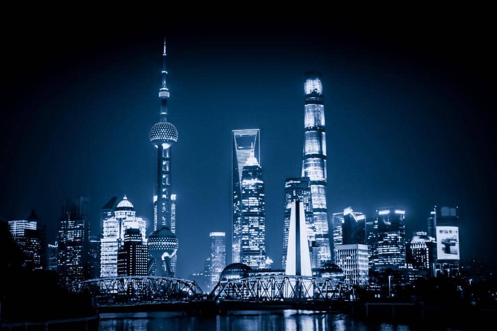 ilustrasi kota Shanghai