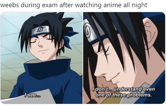 8 Meme Naruto tentang Ujian, Malah Begadang Nonton Anime