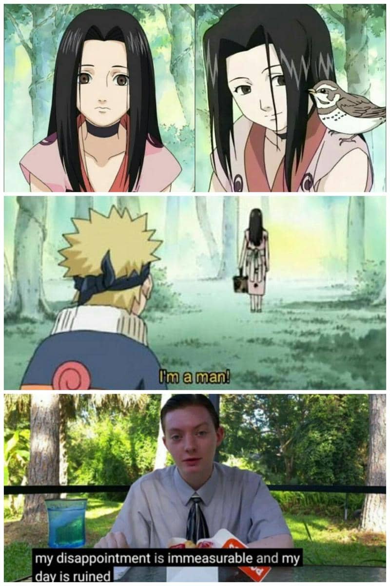 meme Naruto tentang kekecewaan