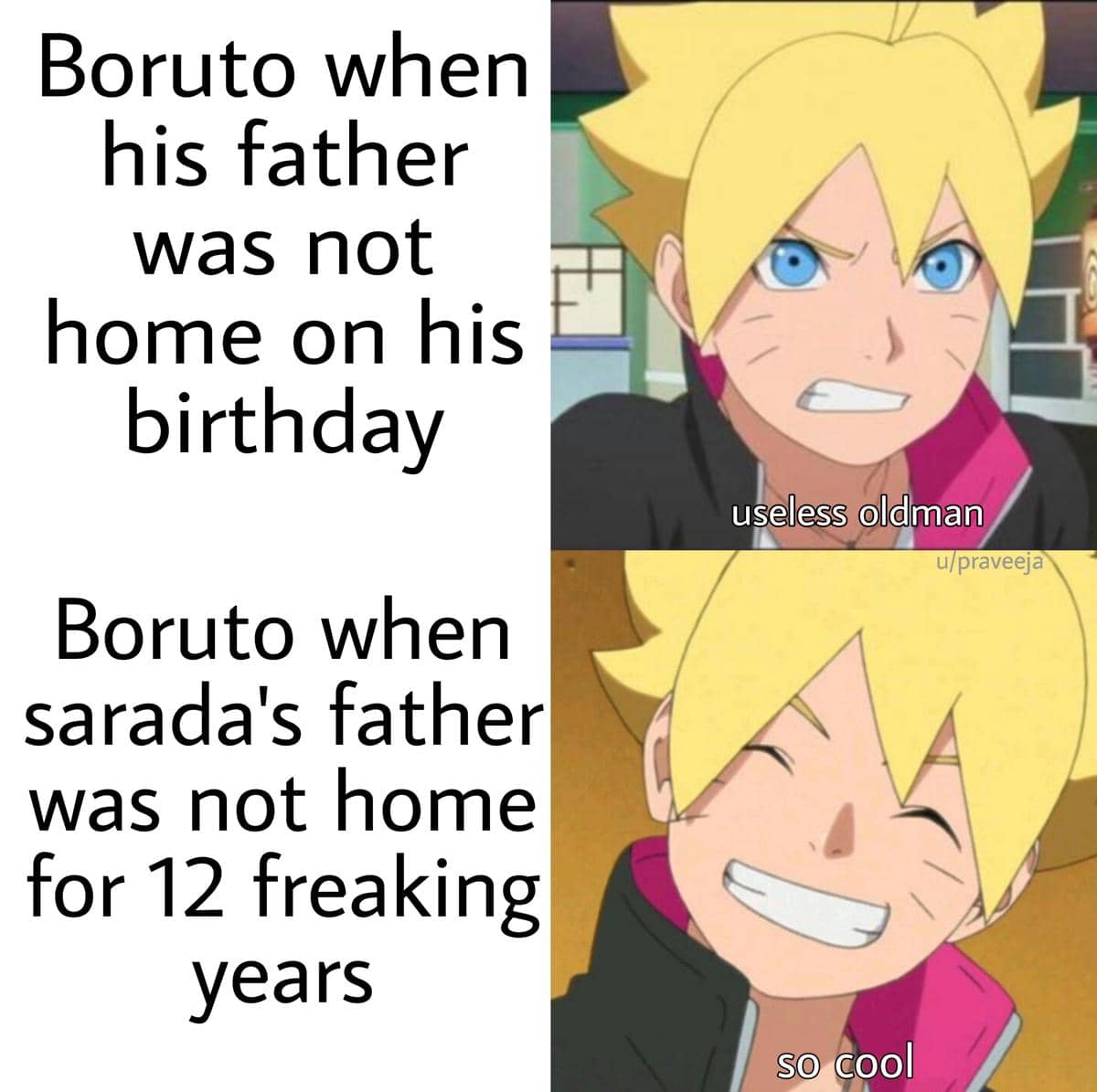 meme Naruto tentang kekecewaan