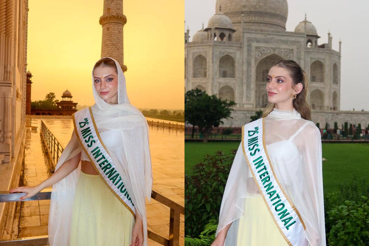 7 Momen Miss International 2025 Kunjungi Taj Mahal di India, Menawan!